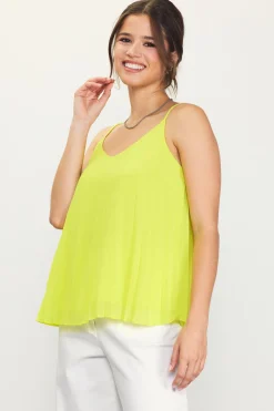 Back Strap Detail Pleated Cami