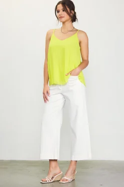 Back Strap Detail Pleated Cami