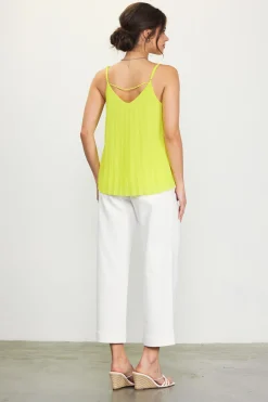 Back Strap Detail Pleated Cami