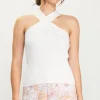Barbara Crossed Neck Knit Top