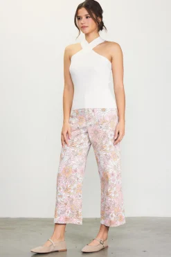 Barbara Crossed Neck Knit Top