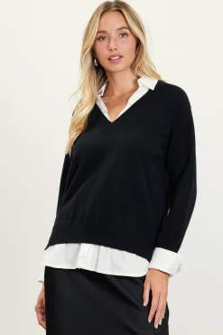 Blair Mixed Media Sweater