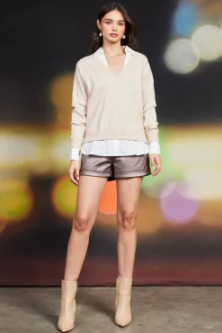 Blair Mixed Media Sweater