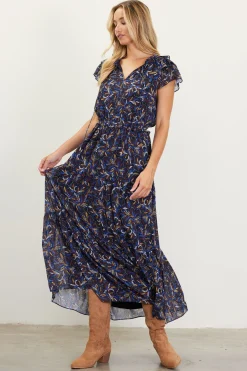 Blake Print Tiered Maxi Dress