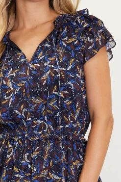 Blake Print Tiered Maxi Dress