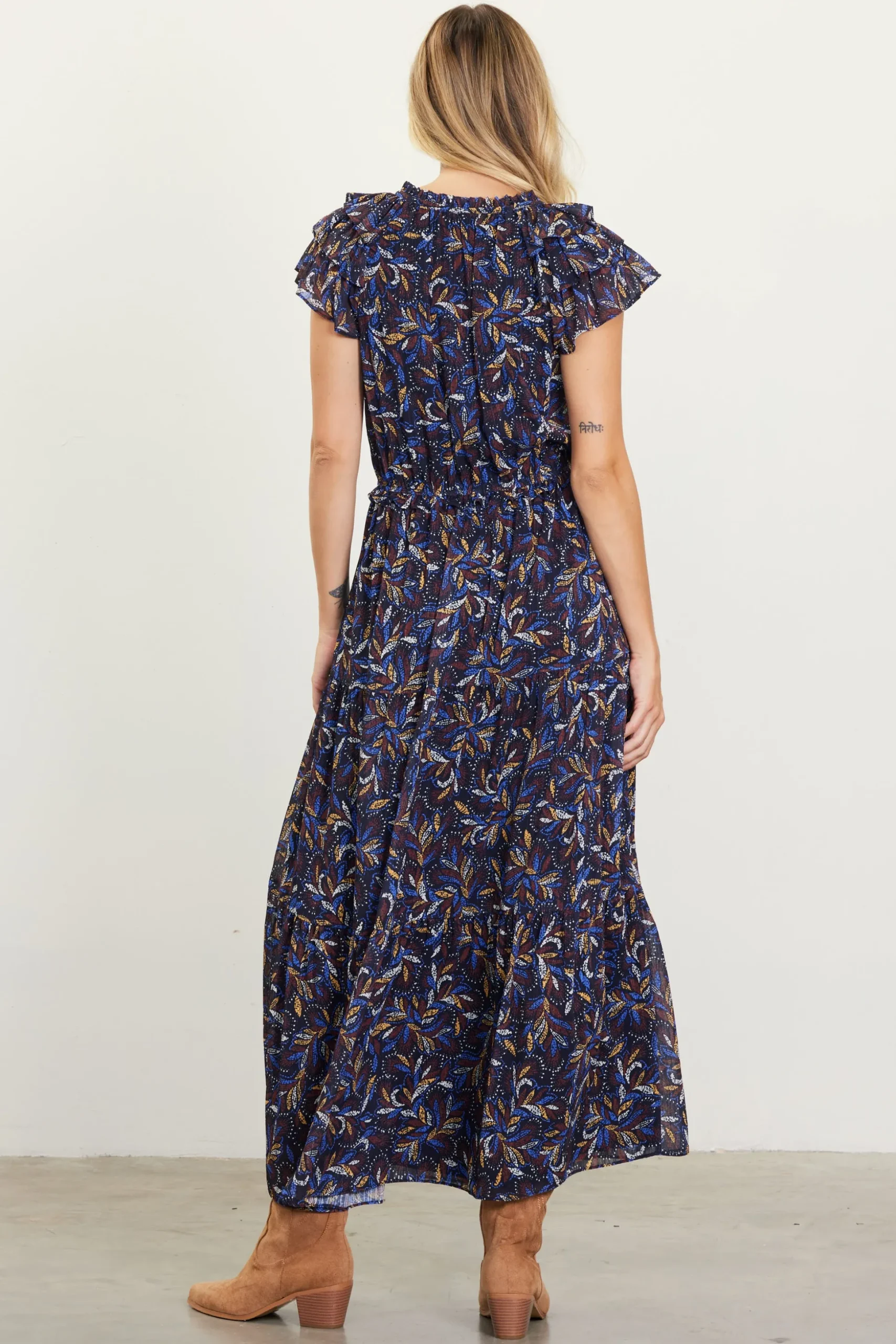 Blake Print Tiered Maxi Dress