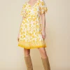 Border Print Mini Dress