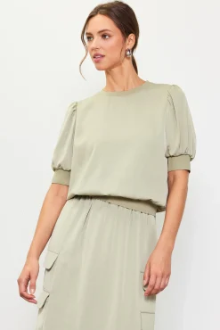 Bubble Sleeve Top