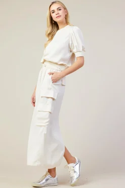 Bubble Sleeve Top