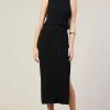 Cable Knit Midi Skirt