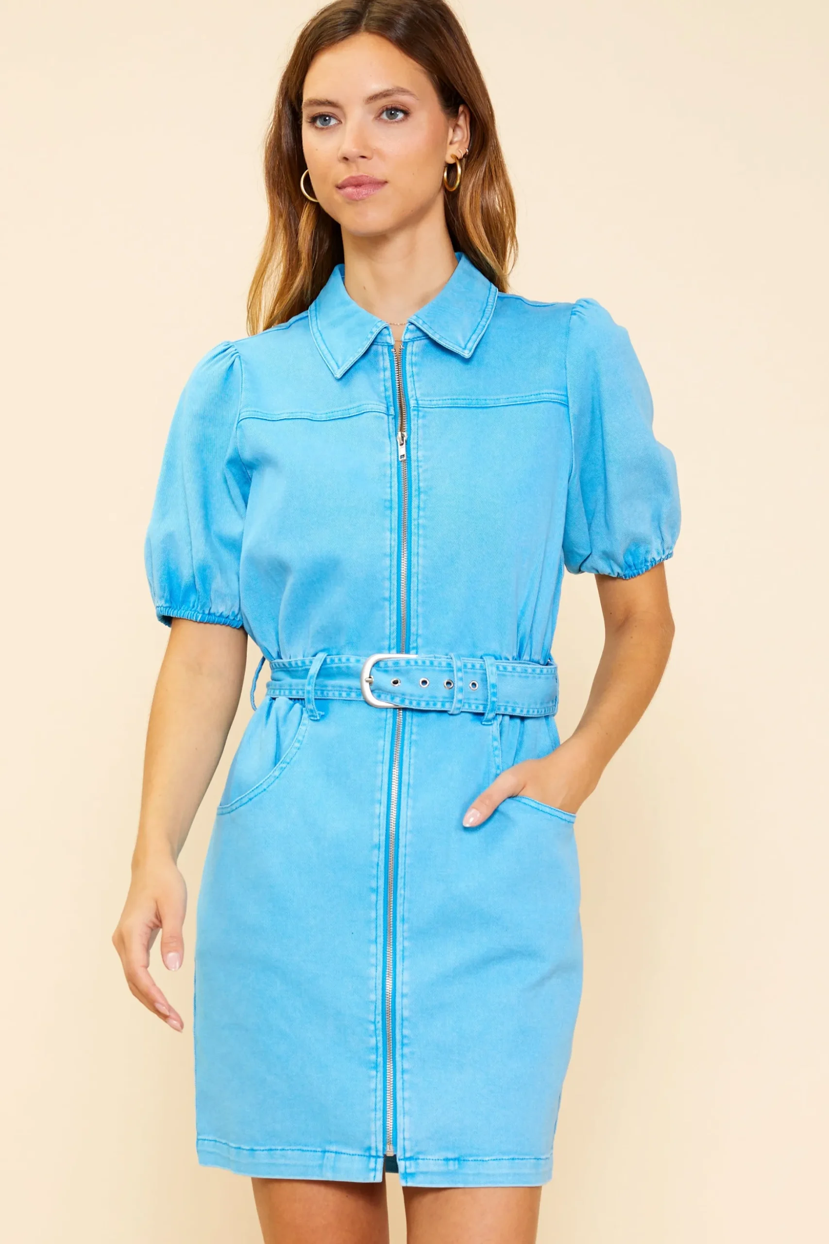 Collared Mini Dress