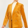 Corduroy Double Breasted Blazer