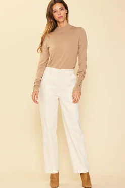 Cotton Twill Belted Pants