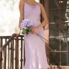 Cowl Neck Bias Dress