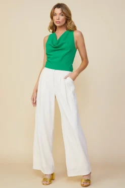 Cowl Neck Sleeveless Top