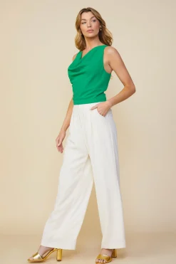 Cowl Neck Sleeveless Top