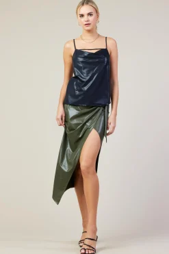 Cowl Neck Tank Top