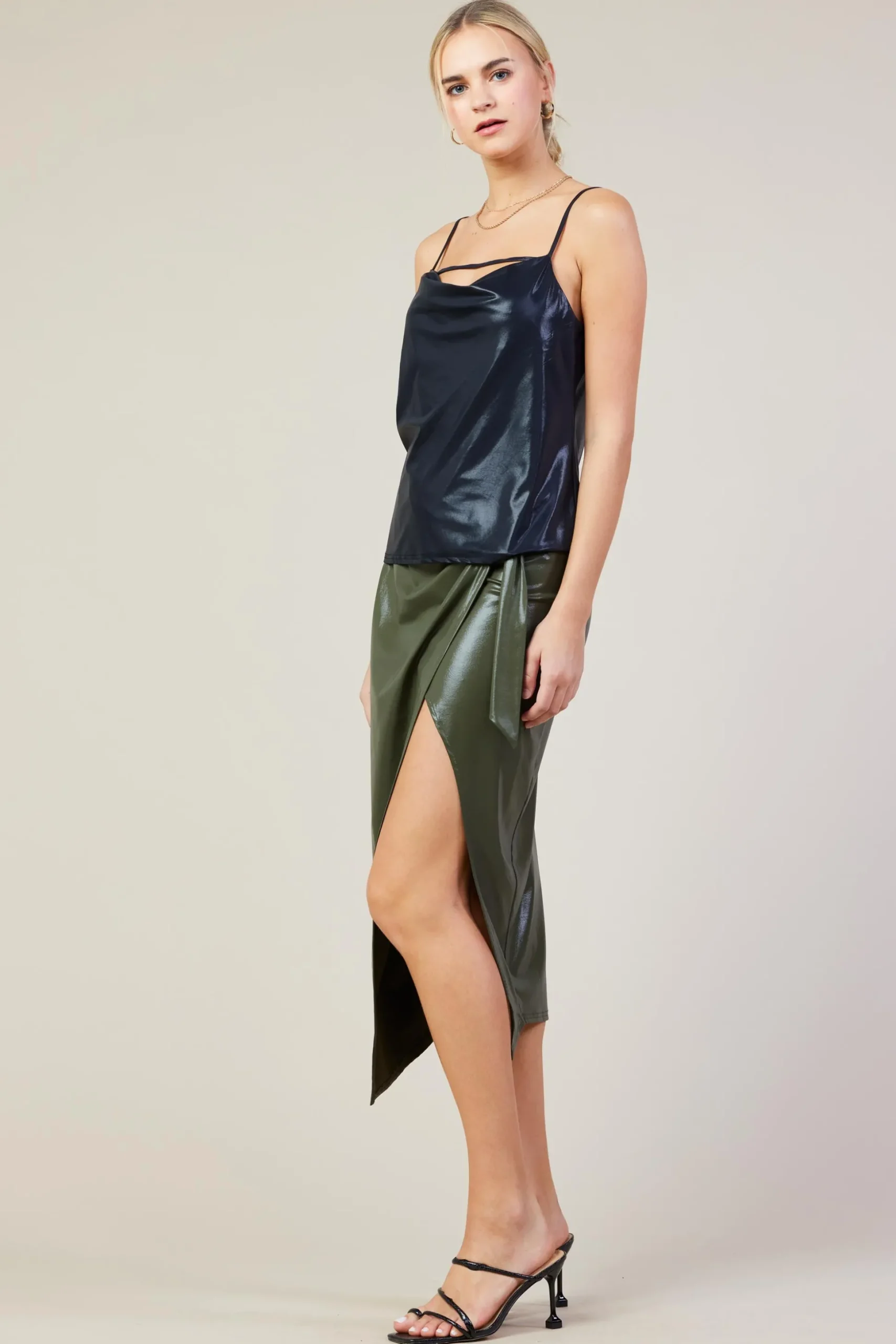 Cowl Neck Tank Top