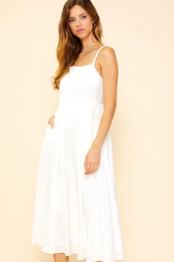 Criss Cross Back Tie Midi Dress