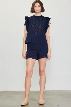 Crochet High Waisted Shorts