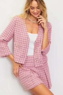 Cropped Tweed Jacket