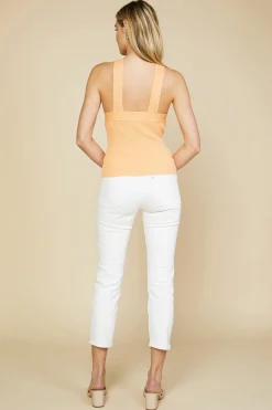 Crossed Neck Sweater Top
