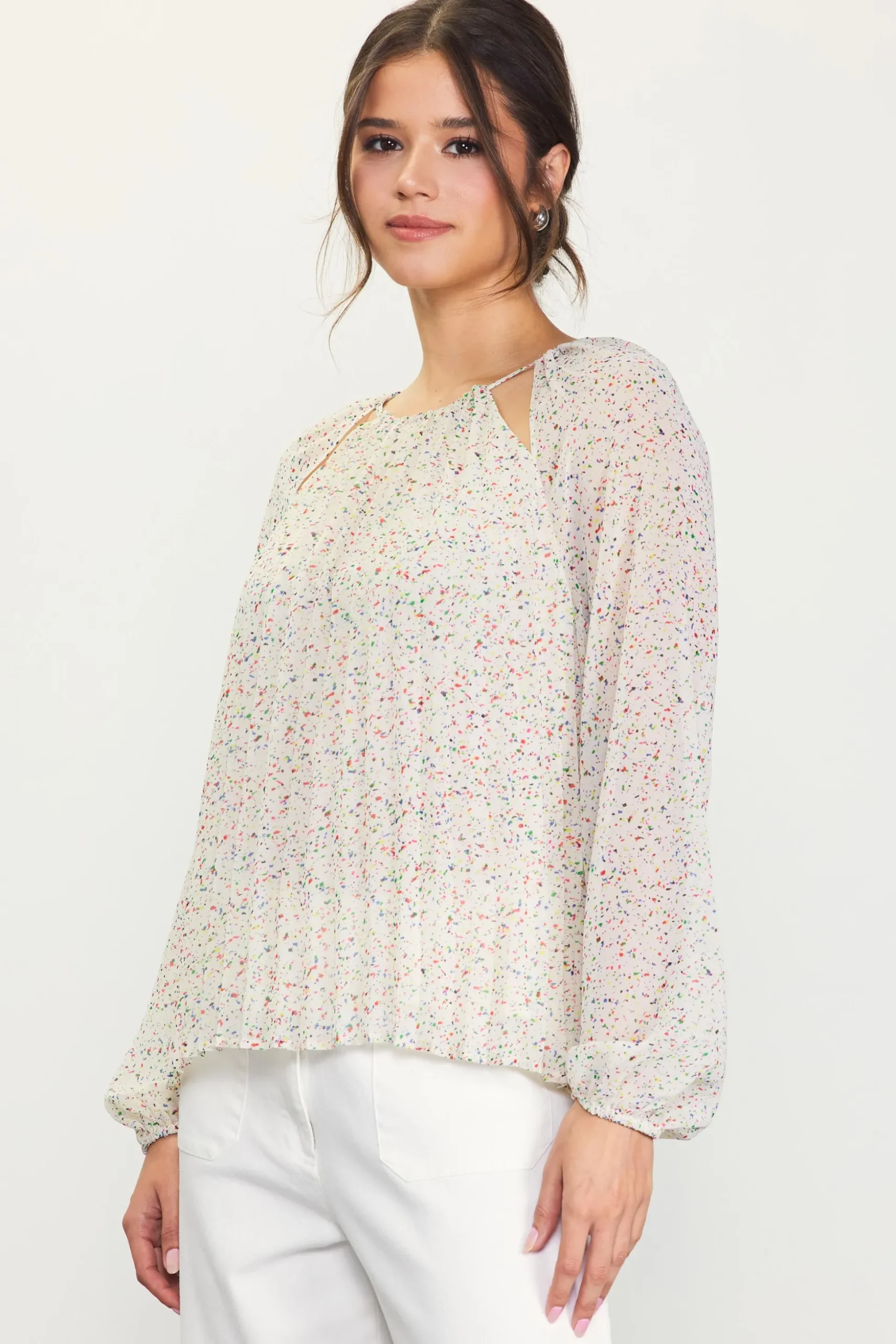 Cutout Detail Longsleeve Top