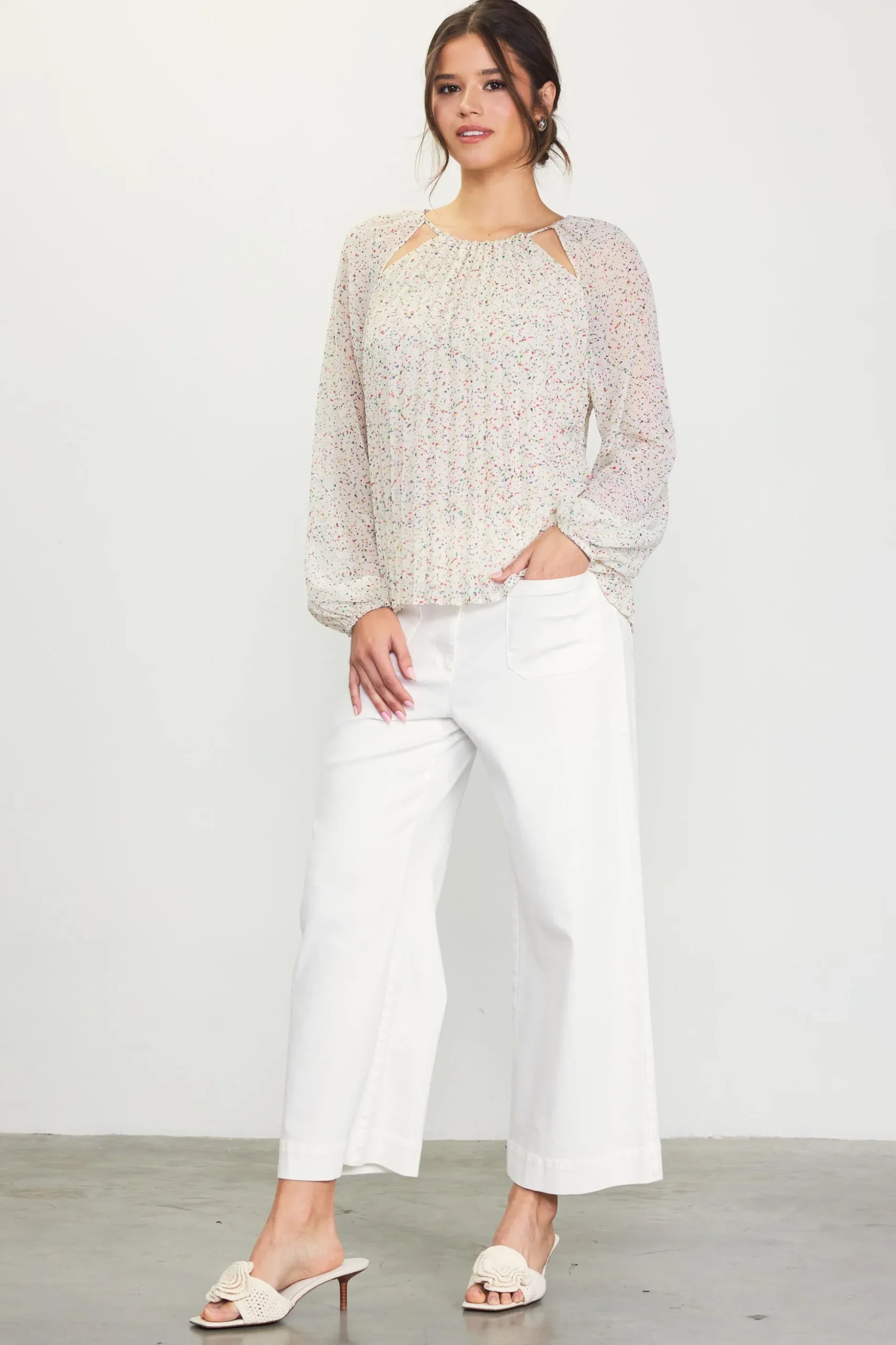 Cutout Detail Longsleeve Top