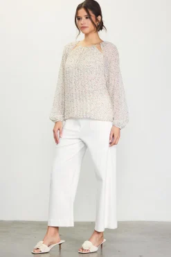 Cutout Detail Longsleeve Top