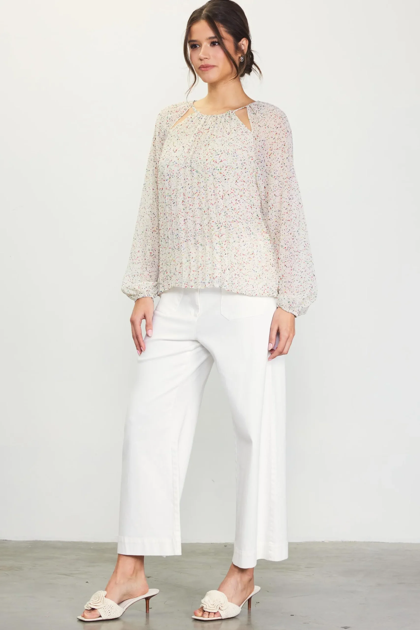 Cutout Detail Longsleeve Top