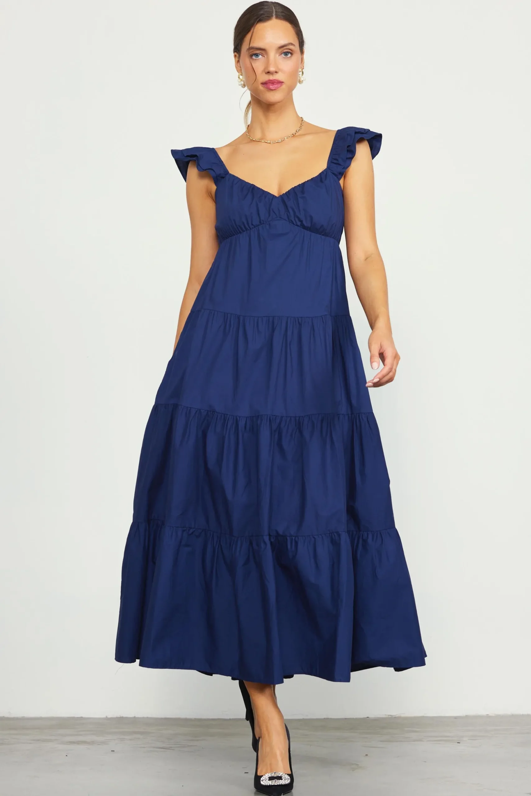 Diana Poplin Maxi Dress