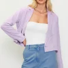 Double Breasted Crop Blazer