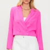 Double Breasted Crop Blazer