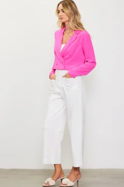 Double Breasted Crop Blazer