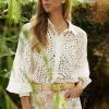 Eyelet Buttondown Shirt