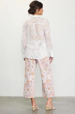 Eyelet Buttondown Shirt