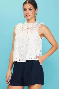 Eyelet Lace Top