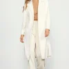 Faux Suede Duster Coat