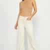 Faux Suede Wide Leg Pant