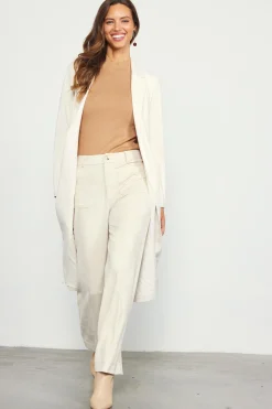 Faux Suede Wide Leg Pant