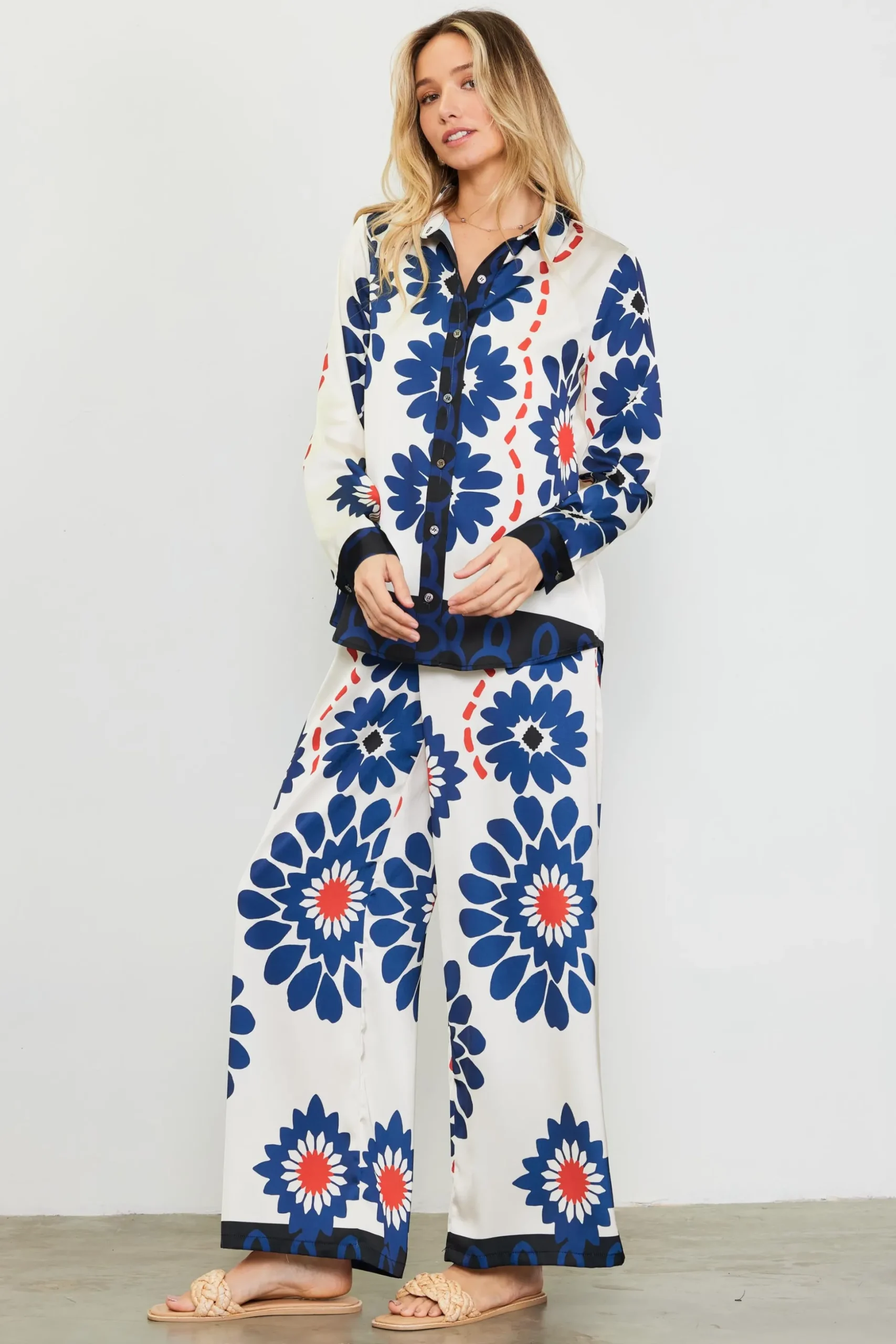 Floral Print Longsleeve Blouse