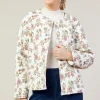 Floral Print Quilted Jacket