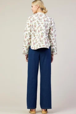 Floral Print Quilted Jacket