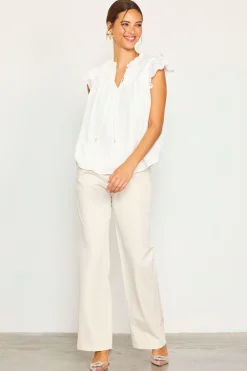 Gwynne Ruffle Short Sleeve Top