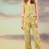 Ilona Floral Print Linen Pants