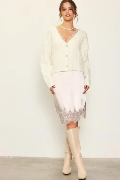 Jewel Button Detail Cardigan