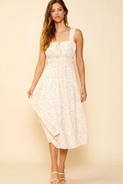 Julie Floral Printed Midi Dress