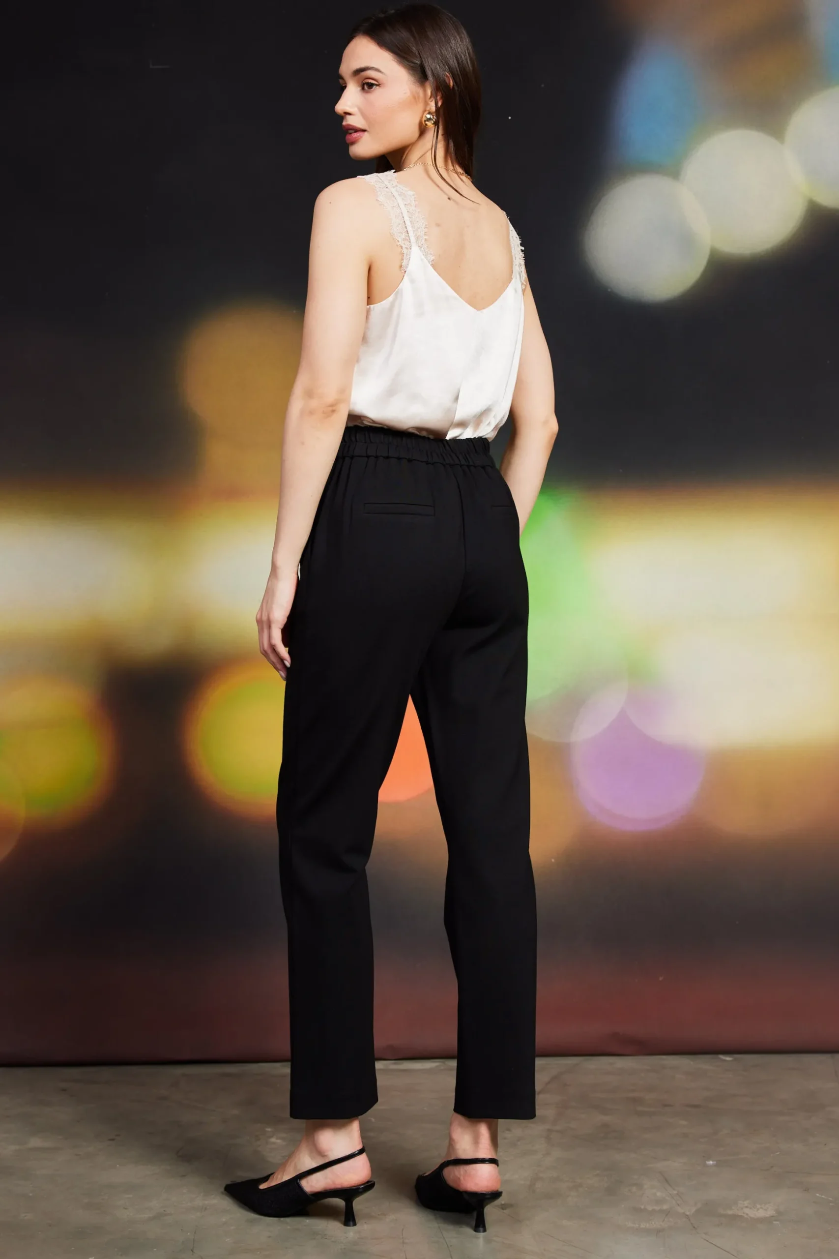 Knit Pintuck Trouser