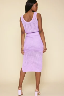 Knit Side Slit Skirt