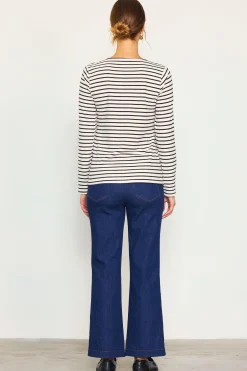 Knit Striped Longsleeve Top